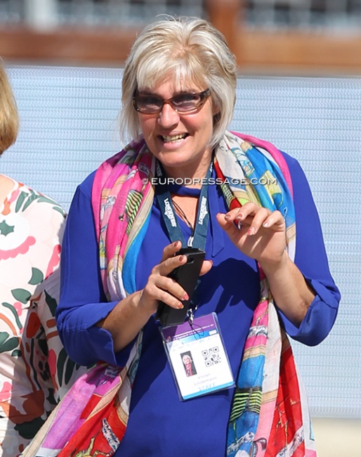 Vivian Lindemann at the 2021 European Dressage Championships in Hagen :: Photo © Astrid Appels