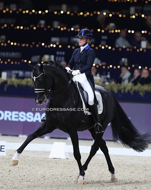 Nanna Skodborg Merrald and Blue Hors St. Schufro at the 2022 CDI-W Mechelen :: Photo © Astrid Appels