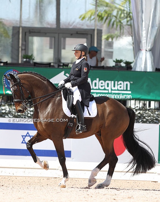 Evi Strasser and Deja Vu Tyme at the 2022 CDI Wellington :: Photo © Astrid Appels