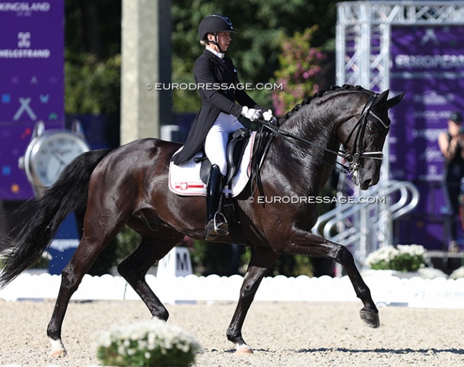 Beata Stremler and FairPlay at the 2023 European Championships in Riesenbeck :: Photo © Astrid Appels