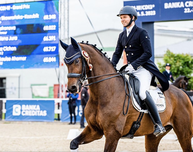 Mateusz Cichon and Herzregent at the 2023 CDI Olomouc :: Photo © W. Roznowska