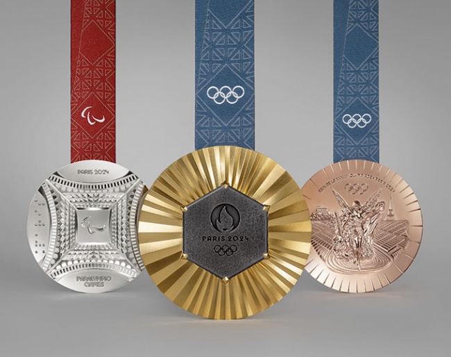 Paralympic and Olympic medal design for the 2024 Paris Olympic Games