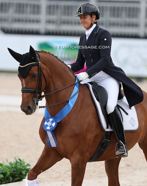 Tinne Vilhelmson-Silfven and Hyatt at the 2023 CDI-W Wellington :: Photo © Astrid Appels