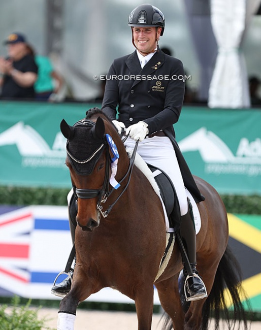 Frederic Wandres and Floricella at the 2024 CDI-W Wellington :: Photo © Astrid Appels