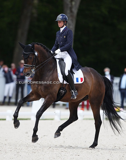 Isabelle Pinto and Hot Chocolate van de Kwaplas at the 2021 CDIO Compiegne :: Photo © Astrid Appels