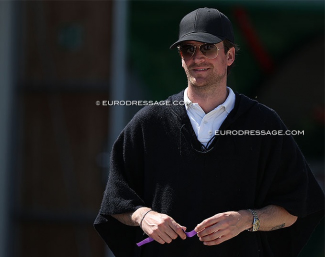 Show organizer and German dressage rider Lukas Blatzheim at the 2022 CDI Troisdorf :: Photo © Astrid Appels