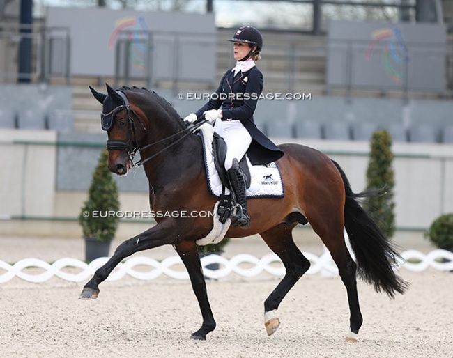 Dinja van Liere and Hermes make a winning come back in the Grand Prix at the 2024 CDI Aachen Festival 4 Dressage, but the GP Special did not go as planned :: Photo © Astrid Appels