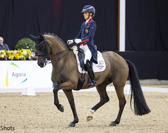 Charlotte Dujardin and Alive and Kicking at the 2024 CDI Lier :: Photo © Digishots