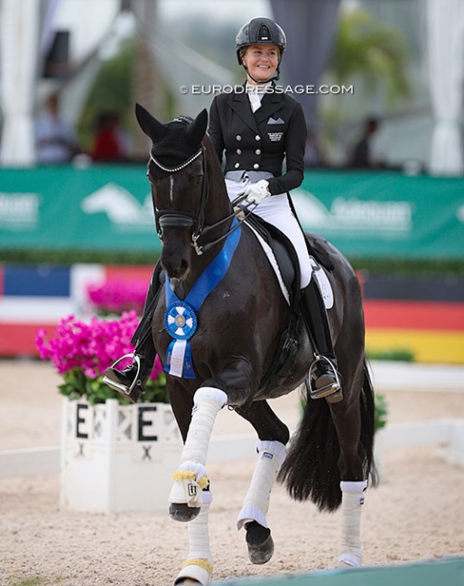 Jemma Heran and Saphira Royal at the 2024 Palm Beach Dressage Derby :: Photo © Astrid Appels