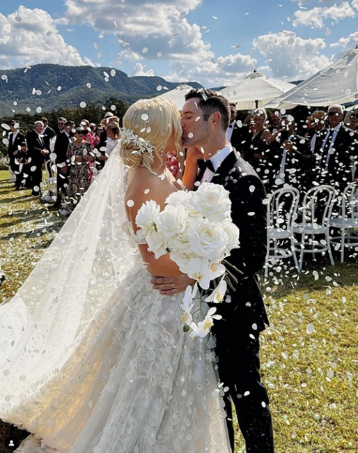 Katherine Farrell and John Thompson got married