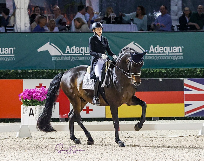 Anna Christina Abbelen and Sam Donnerhall at the 2024 CDI Wellington :: Photos © Sue Stickle