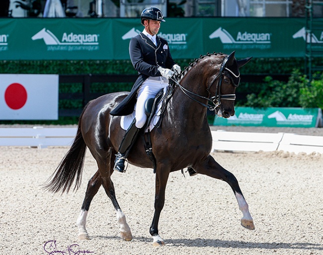 Marcus Orlob and Jane at the 2024 CDI Wellington Week 10 :: Photo © Sue Stickle