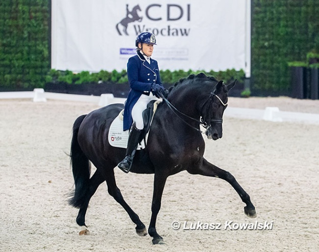 Sandra Sysojeva and Maxima Bella at the 2024 CDI Wroclaw :: Photos © Lukasz Kowalski