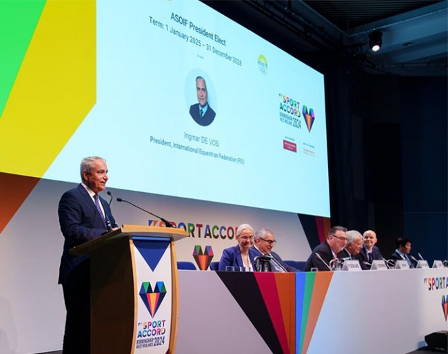 Ingmar De Vos of Belgium was elected as the President of the Association of Summer Olympic International Federations :: Photo © ASOIF/Jon Super
