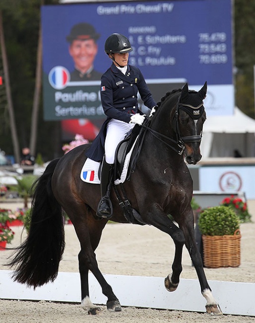 Pauline Basquin and Sertorius de Rima Z at the 2024 CDI Fontainbleau :: Photo © PSV/Morel