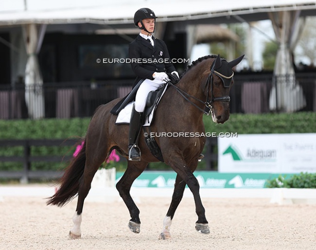 Nash Gagnon on Happy Texas Moonlight at the 2024 Palm Beach Derby :: Photo © Astrid Appels