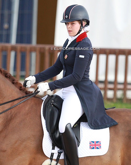 Jessica Gale at the 2014 European Young Riders Championships in Arezzo :: Photo © Astrid Appels