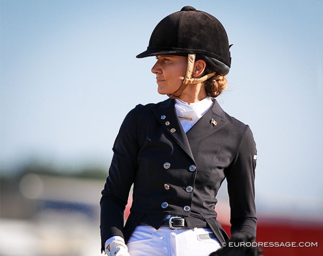 Belgian based Moldovan Tatiana Antonenco at the 2021 CDI Grote Brogel :: Photo © Astrid Appels