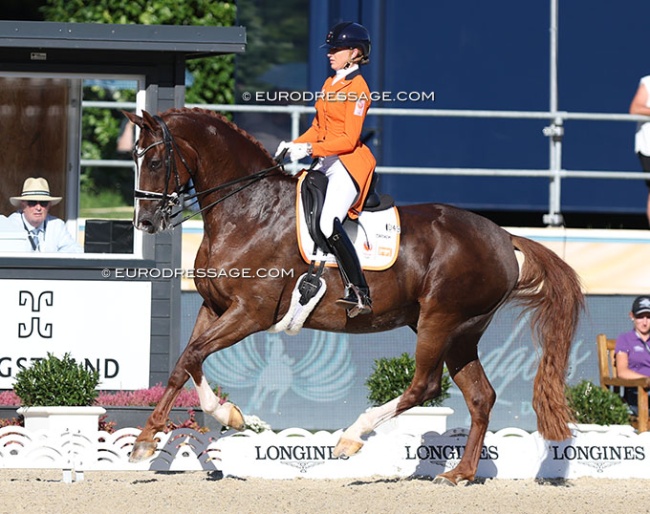 Marlies van Baalen and Habibi DVB at the 2023 European Championships :: Photo © Astrid Appels