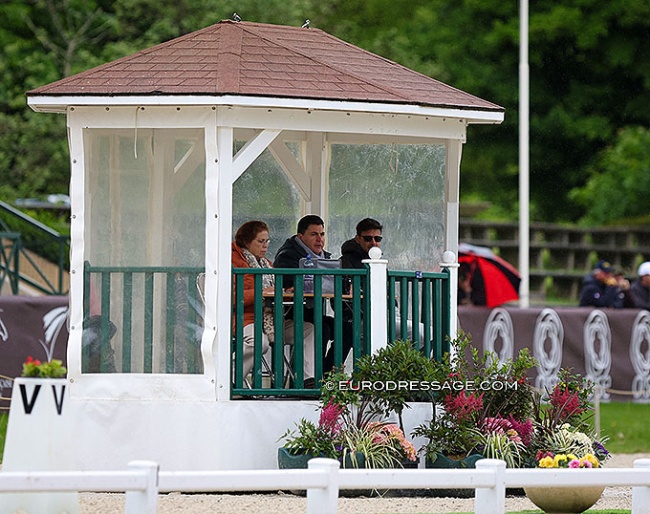 French 5* judge Raphael Saleh judging at the 2024 CDIO Compiègne :: Photo © Astrid Appels