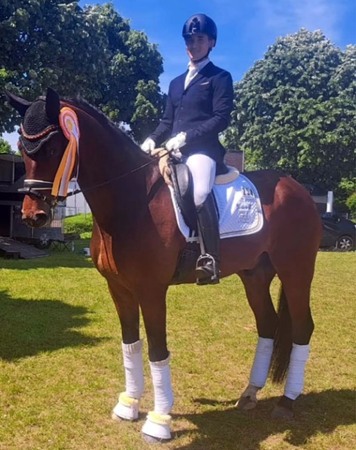 Fernando Esteban Ruiz on Schatzmeister MZ at the 2024 CDN Neuss-Grefrath :: Photo © private