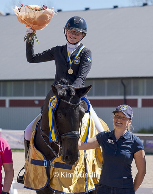 Wilma Bornhager and Rosenstolz are the junior gold medalists at the 2024 Swedish Dressage Championships :: Photos © Kim Lundin