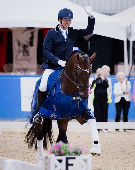 David Shoobridge on Vittorio at the 2024 Australian Young Horse Championships :: Photo © Equisoul Photography