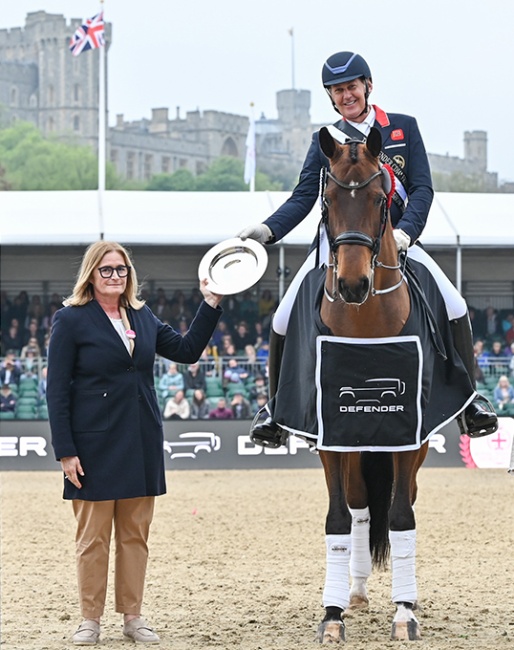 Emile Faurie and Bellevue win the Kur at the 2024 CDI Windsor :: Photo © Peter Nixon