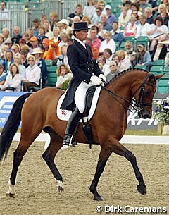 Emile Faurie and Rascher Hopes at the 2003 European Championships in Hickstead :: Photo © Dirk Caremans