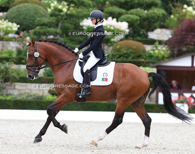 Leonor Gonçalves Coelho and Monarca do Lis at the 2023 European Children Championships :: Photo © Astrid Appels