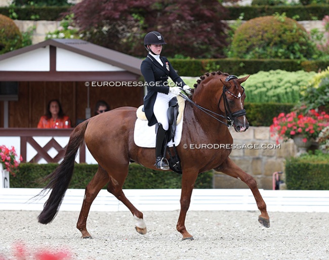 Florentina Jöbstl on Bodyguard at the 2023 European Junior Riders Championships :: Photo © Astrid Appels