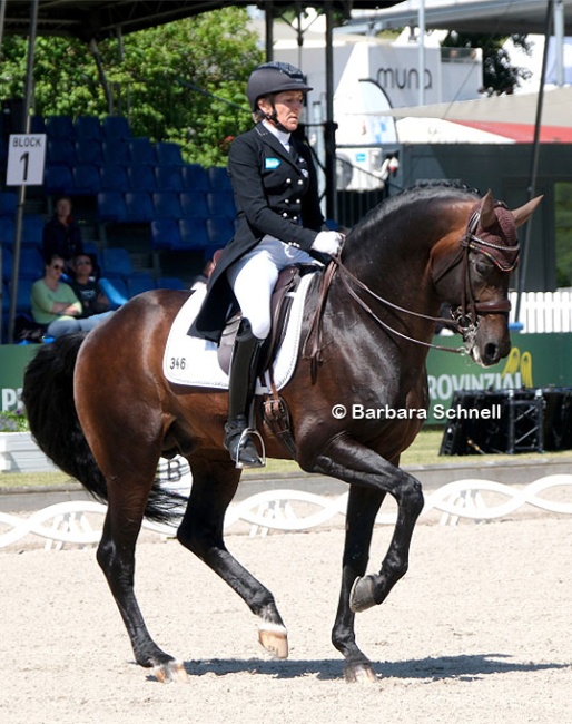Ingrid Klimke and Franziskus at the 2024 German Dressage Championships :: Photo © Barbara Schnell