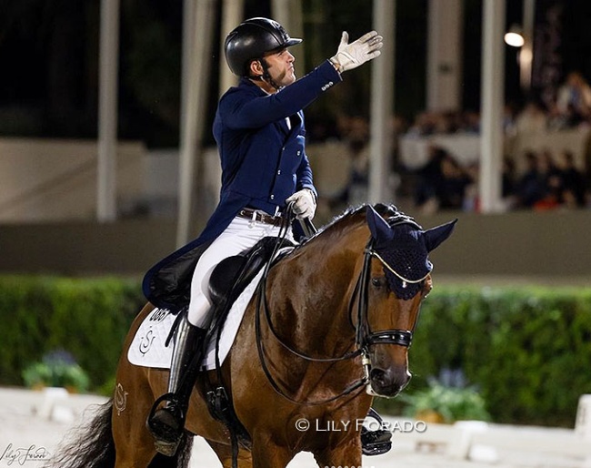 Rafael Soto Rosado on Importante II at the 2024 Spanish Dressage Championships :: Photo © Lily Forado