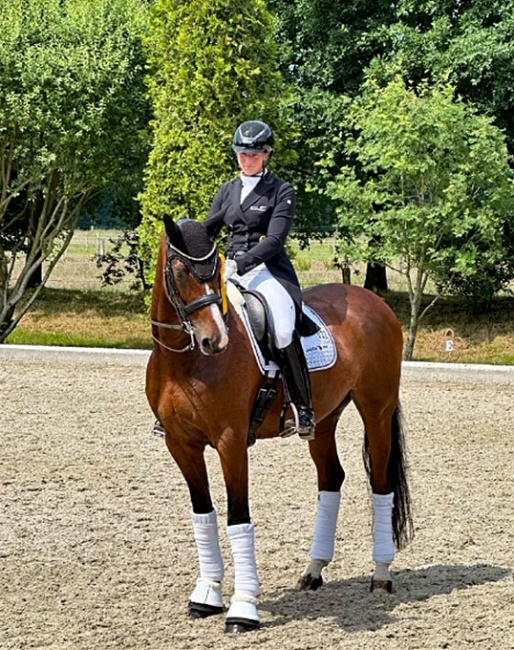 Tessa Frank and Blue FRH at the 2024 CDN Loxstedt :: Photo © private