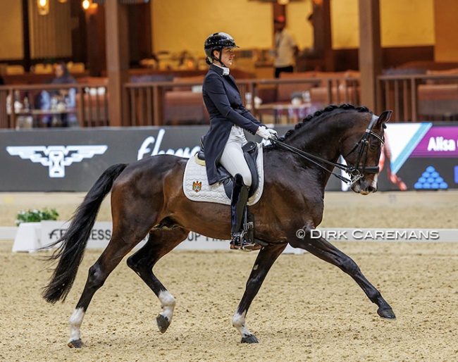 Alisa Glinka and Abercrombie at the 2024 World Cup Finals :: Photo © Dirk Caremans