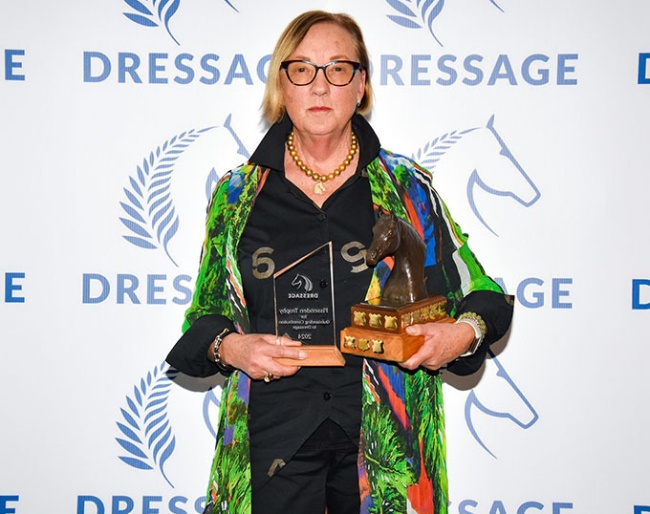 Helen Hughes-Keen at the 2024 Dressage NZ Awards Dinner :: Photo © Dressage NZ