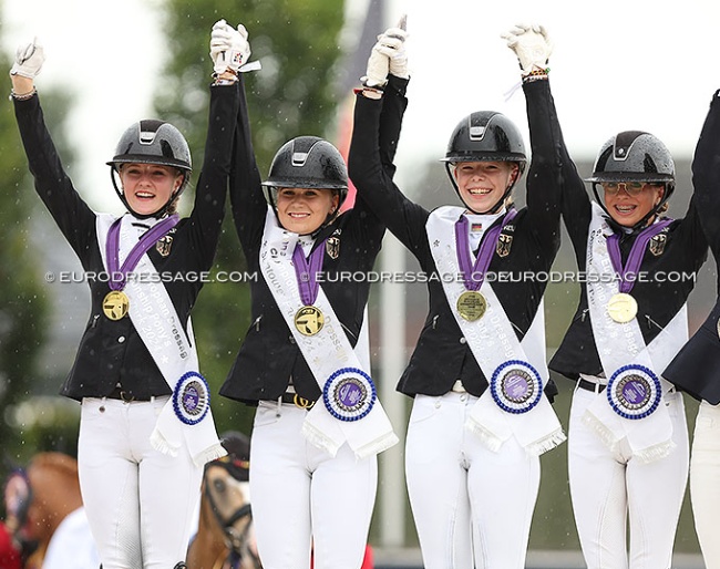 Germany wins team gold at the 2024 European Pony Championships in Opglabbeek (BEL) :: Photo © Astrid Appels