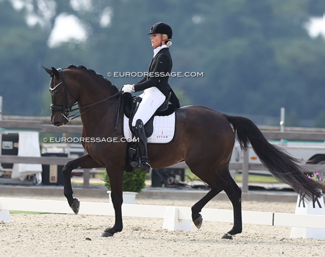 Joanna Robinson and Glamouraline at the 2024 CDI Hagen in June :: Photo © Astrid Appels