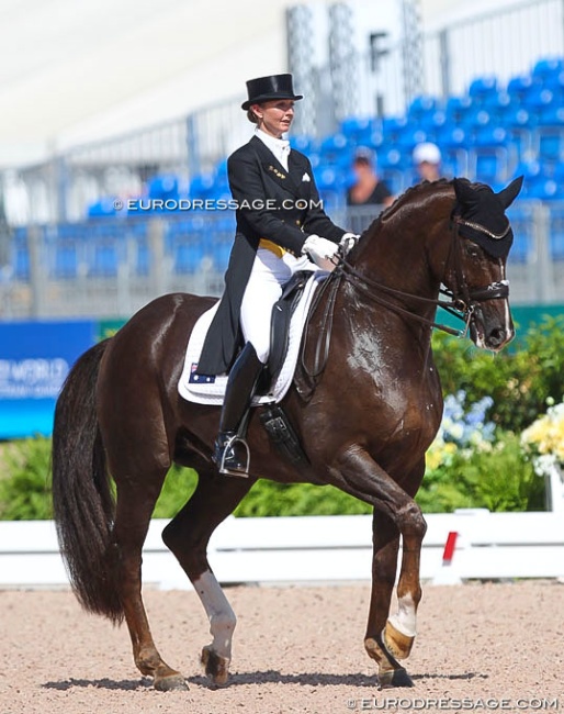 Kristy Oatley and Du Soleil at the 2018 World Equestrian Games :: Photo © Astrid Appels