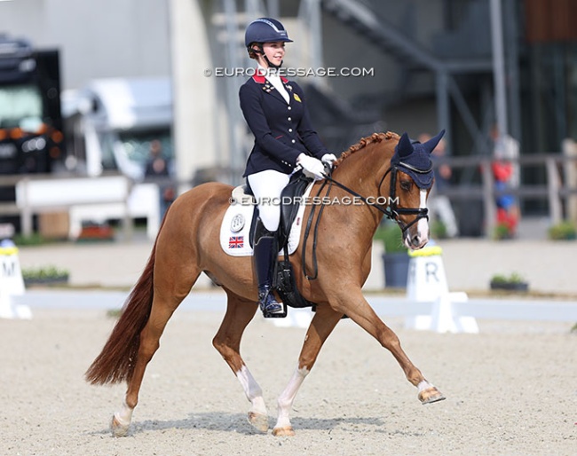 Sofia Games and Steendieks Cadillac at the 2024 European Pony Championships :: Photo © Astrid Appels