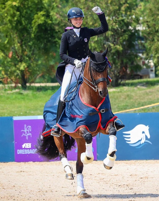 Kat Fuqua and Dreamgirl at the 2024 North American Youth Championships :: Photo © Avery Wallace/US Equestrian