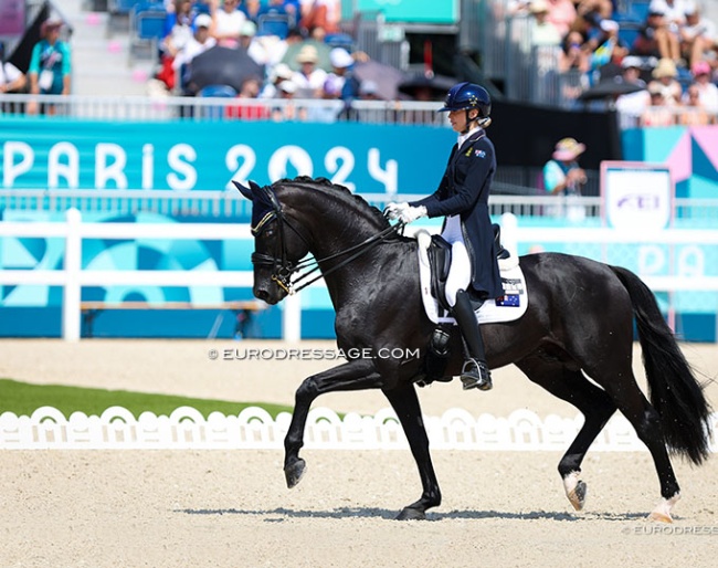Simone Pearce and Destano at the 2024 Olympic Games in Tokyo :: Photo © Astrid Appels