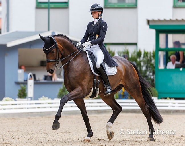 Leonie Richter and Dos Amigos at the 2022 Bundeschampionate :: Photo © Stefan Lafrentz