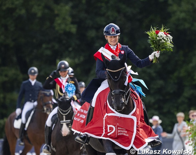 Sandra Sysojeva and Maxima Bella at the 2024 CDI-W Bialy Las :: Photos © Lukasz Kowalski