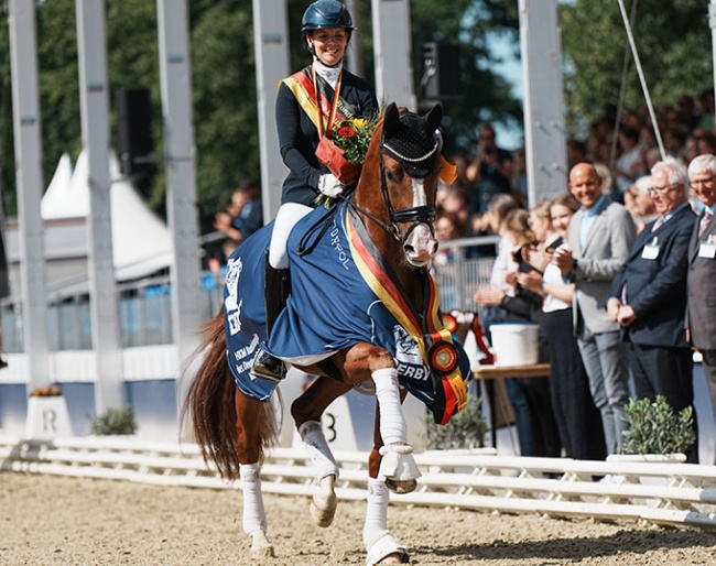 2024 Bundeschampion Senorita La Bonita up for auction in the 2024 Handorf Auction Festivak