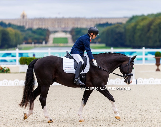 Jens Lasse Dokkan, a Grade I rider from Norway, has competed in every single Paralympics since 1996, in Paris again on his faithful DWB gelding Aladdin :: Photo © Hippofoto