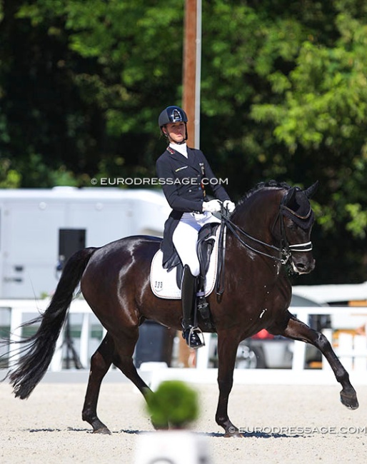 Lia Welschof and First Class at the 2020 European Young Riders Championships :: Photo © Astrid Appels