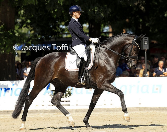 Madelene Engelke and Singleton at the 2024 Bundeschampionate :: Photo © Jacques Toffi