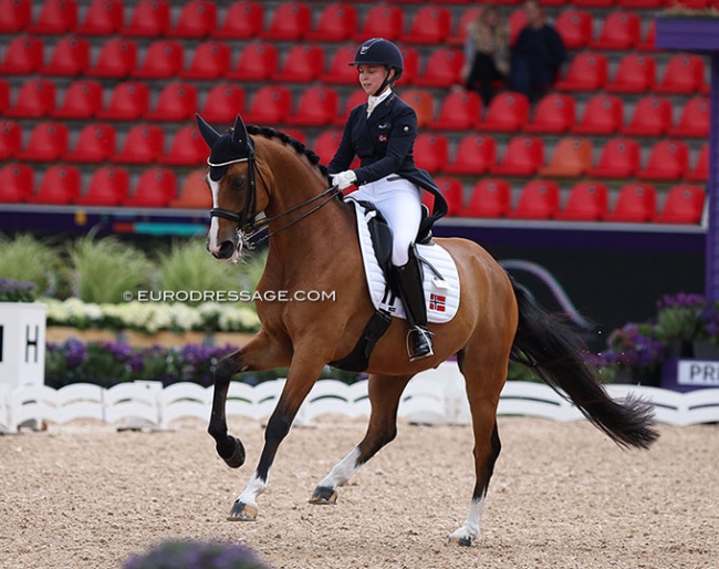 Mathilde Merethe Klaesson and Sandbaeks Rio EL at the 2022 World Championships in Herning :: Photo © Astrid Appels
