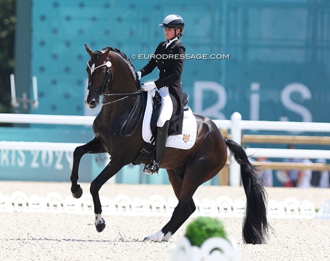 Alisa Glinka and Abercrombie at the 2024 Olympic Games :: Photo © Astrid Appels